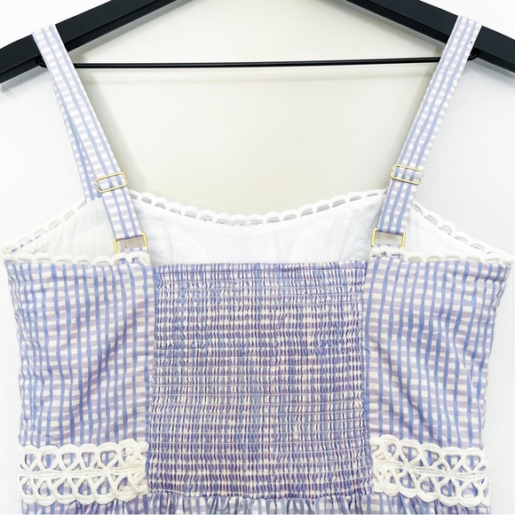 Lilly Pulitzer Olivet Stretch Midi Dress in Light Lilac Verbena Gingham - Picture 9 of 16